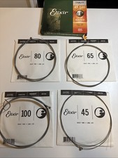 Elixir 14652 Nanoweb Coated Stainless Steel 4-Str Bass strings 45-100