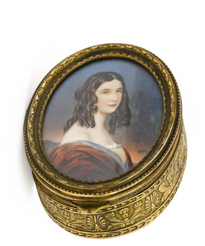 Antique french trinket - french, box