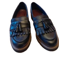 Black tassle loafers size - black,