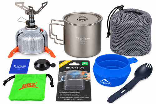 Ultralight camping cook set - camping,