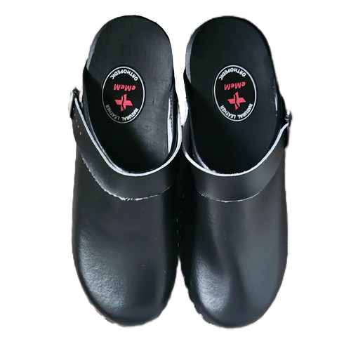 Handmade natural leather - natural, clogs