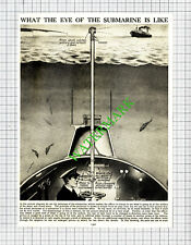 How A Submarine Periscope Works - c.1930s Cutting 