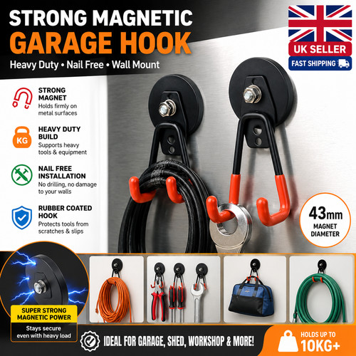 Strong magnetic garage hook - strong,