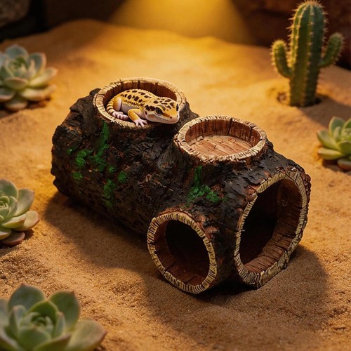 Reptile log hideaway - reptile,