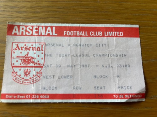 Match ticket arsenal - match, v