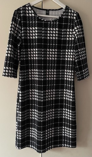 Emery rose black white plaid - black,