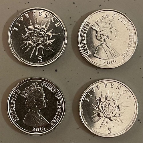 Gibraltar coin five - gibraltar,