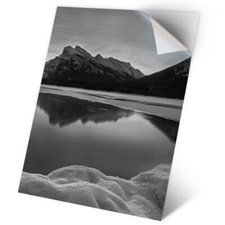 1 x Vinyl Sticker A2 - BW - Vermillion Lakes Banff Canada America #43708