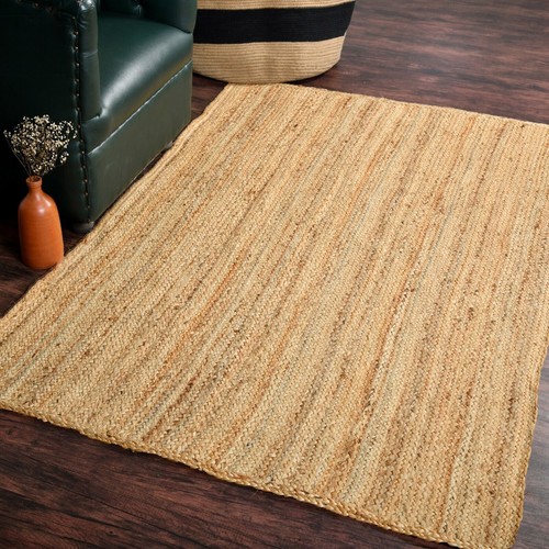 Rug jute square carpet - rug,