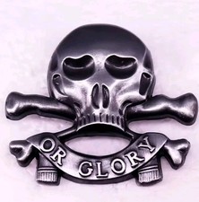 ☠️ Death Or Glory Metal Pin Badge 17th 21st Lancers Regiment Emblem Insignia ☠️