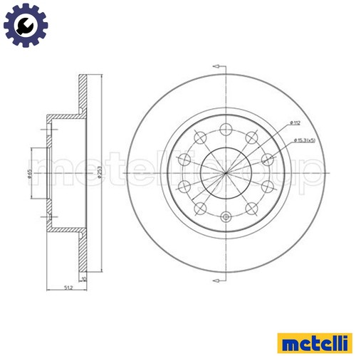 Brake disc 0724c for - 2x,