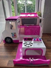 RARE 2016 Mattel Barbie Just Play Food Truck - Good Working Condition. 