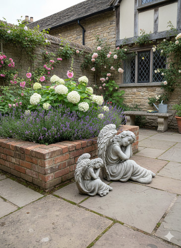 Angel garden ornaments - , solid