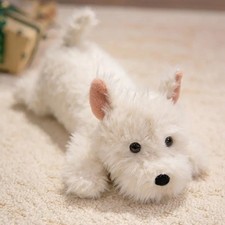 White Terrier Dog Plush Toy