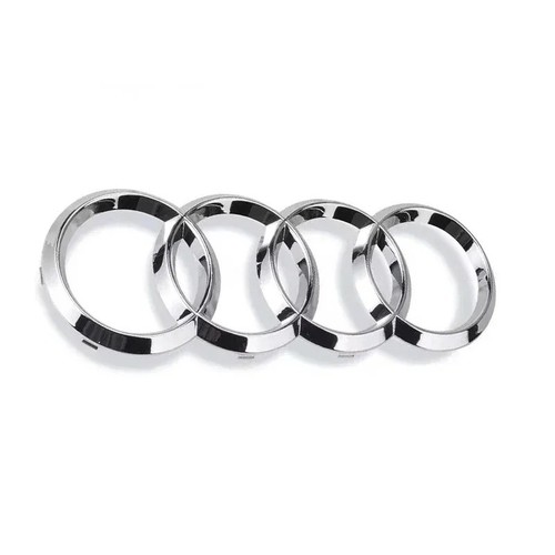 Audi silver black ring - audi,