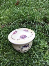 Rare William Moorcroft Liberty & Co Forget-Me-Not & Rose  Lidded Pot