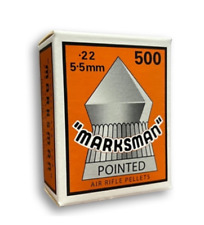 500 X Marksman Pointed Pellets .22 Air Gun Rifle Airgun Hunting Ammo 22 Pistol