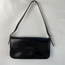 Russell &  bromley handbags Black used Ladies Leather Shoulder Strap Buckle Bag