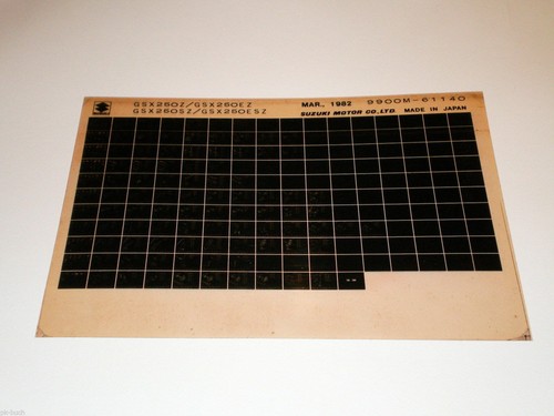 Microfiche spare parts - microfiche, catalog