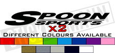 2 X SPOON SPORT LOGO STICKERS