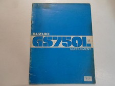 1980 Suzuki GS750L Supplement