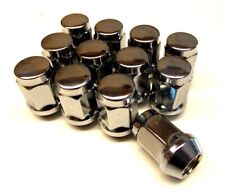 12 Silver Wheel Nuts Lugs UNF