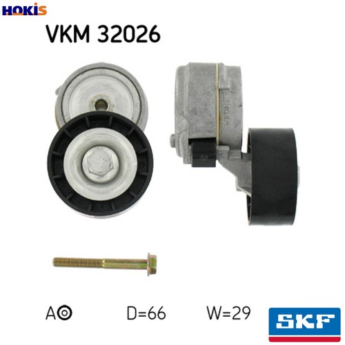Belt tensioner vribbed - belt,