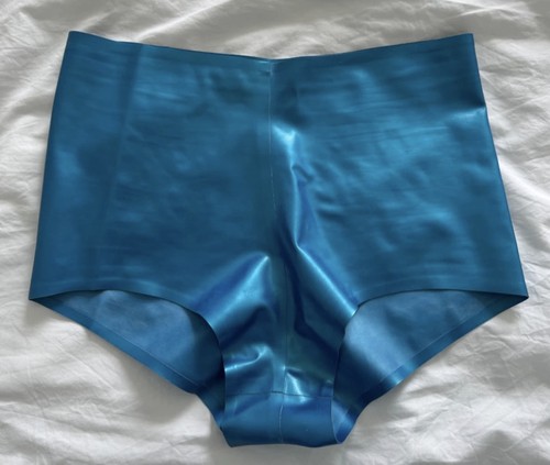 Breathless bright blue latex