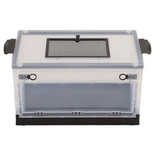 Black Hamster Transparent Tank