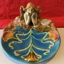 Antique Majolica LUNA Figural