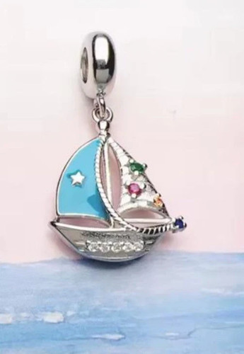 Blue yacht sailing - yacht,