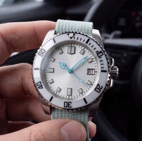 Custom 40mm silver ice - 40mm, white