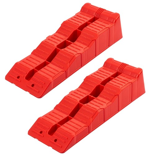 Car ramp caravan - caravan, levelling