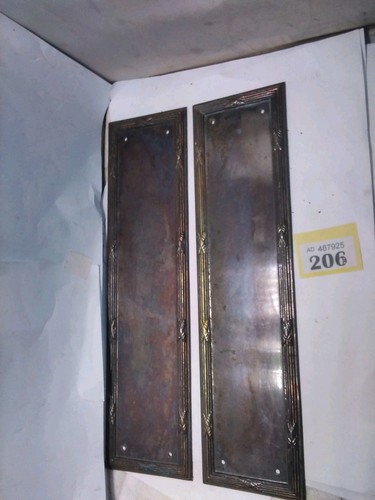 Antique brass finger plates - antique,