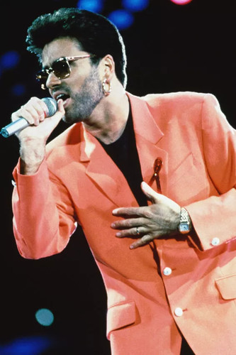 George michael pink jacket - george,