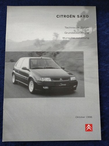 Citroen saxo technical data - citroen,
