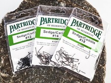 PARTRIDGE - SEDGE/CADDIS (K12ST) FLY TYING HOOKS - (25 HOOKS PER PACK)