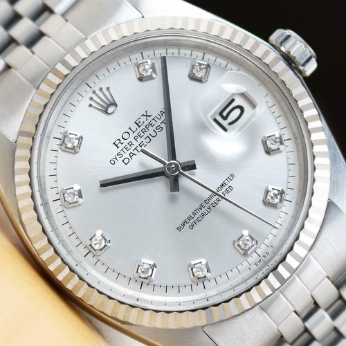 Rolex mens datejust silver - rolex,