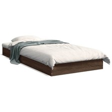 Bed Frame Brown Oak 75x190 cm