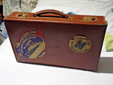 1930's suitcase Cunard White