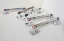 Vintage Door Handle Pull Old Deco Chromed Brass Mid Century Chrome 9" - £15each