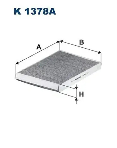 Cabin filter activated - filter, carbon