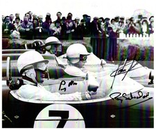 John Surtees & Stirling Moss & Roy Salvadori Goodwood 1961 Signed Photograph
