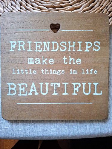 Wooden hanging friendship - wooden,