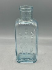 Vintage Medicine Glass Bottle Wonder Brand Malt Extract Products