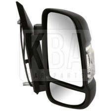 Peugeot Boxer 2006-2021 Electric Heated Door Wing Mirror Black Driver Side Off