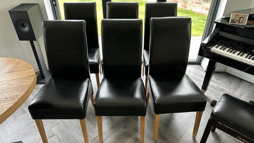 Six barcelona dining chairs - six,
