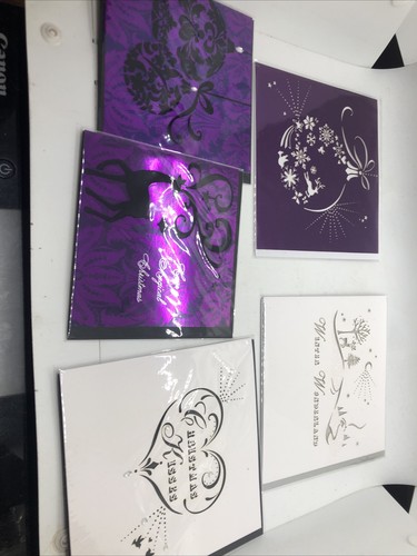 Paperchase purple black white