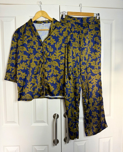 Redoute blue green - la, floral
