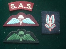 SPECIAL AIR SERVICE (SAS) CLOTH INSIGNIA BADGES WINGS - BERET BADGE - SHOULDER